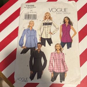 Vogue Women's Button Down Shirts in Black, White, Pink, and Blue